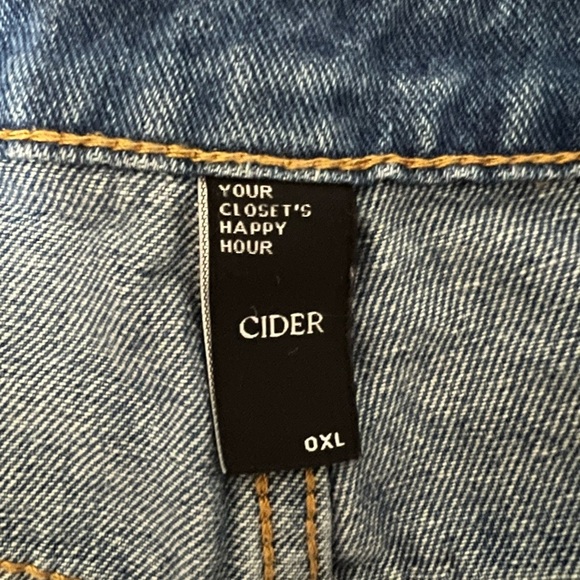 Cider Wide Leg Blue Jeans - Picture 3 of 5